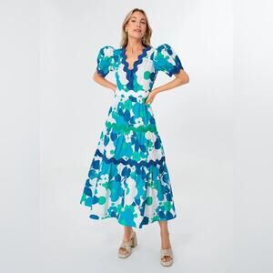 Celia B Green Hessonite Midi Dress size XS